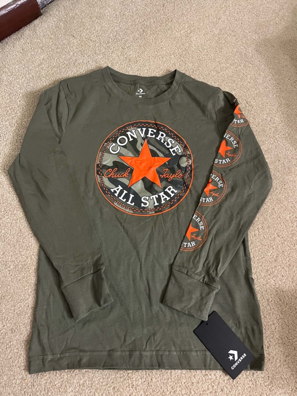 Boys Converse long sleeve tee